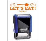 Timbro Trodat Printy 4910 "Let s eat" blu