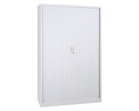 Armadio metallico con ante a serrandina 48122G grigio 1.200 x 450 x 1.980 mm