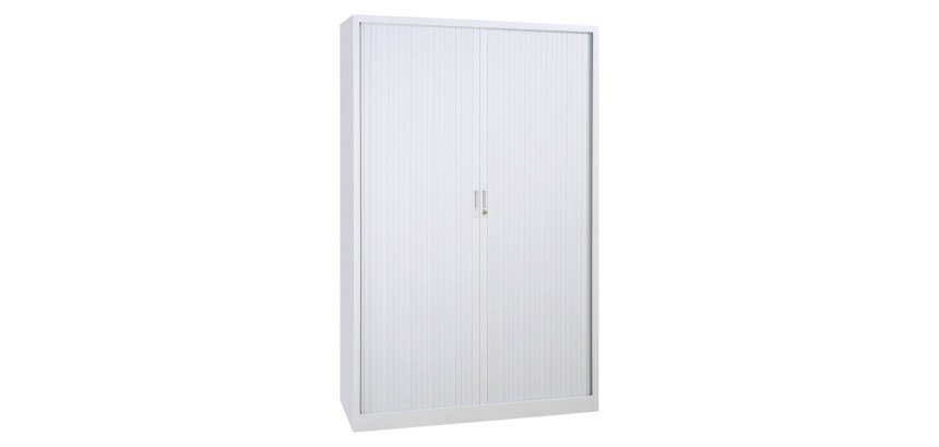 Armadio metallico con ante a serrandina 48122G grigio 1.200 x 450 x 1.980 mm