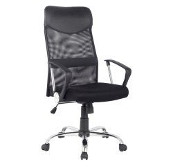 Sedia direzionale Mosil Rete, Tessuto nero