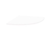Angolare di raccordo tra due scrivanie Siena l 80 x p 80 cm colore bianco