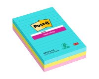 Post-it Super Sticky Cosmic a righe 101 x 152 mm 3 unità da 90 fogli