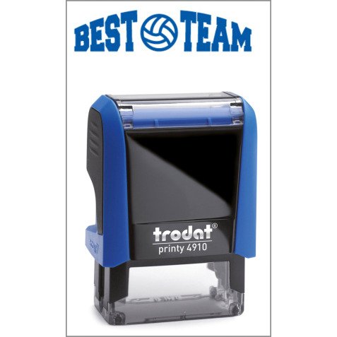 Timbro Trodat Printy 4910 "Best team" blu