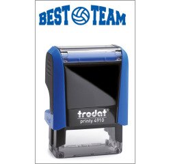 Timbro Trodat Printy 4910 "Best team" blu
