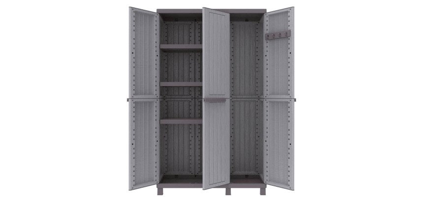 Armadio Terry Store-Age Multifunzionale C-Wood102A grigio 1.020 x 390 x 1.700 mm
