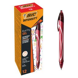 Penna gel a scatto Bic Gelocity Quick Dry  fine 