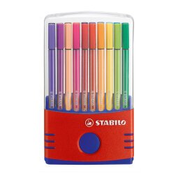 STABILO Pen 68 ColorParade 20 Colouring Pens 1 mm Pack of 20