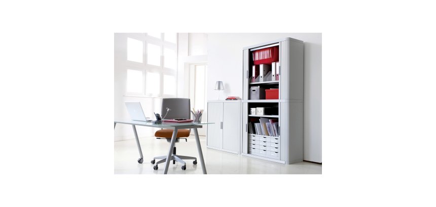 Armadio a serranda Paperflow easy office grigio 1.100 x 415 x 2.040 mm