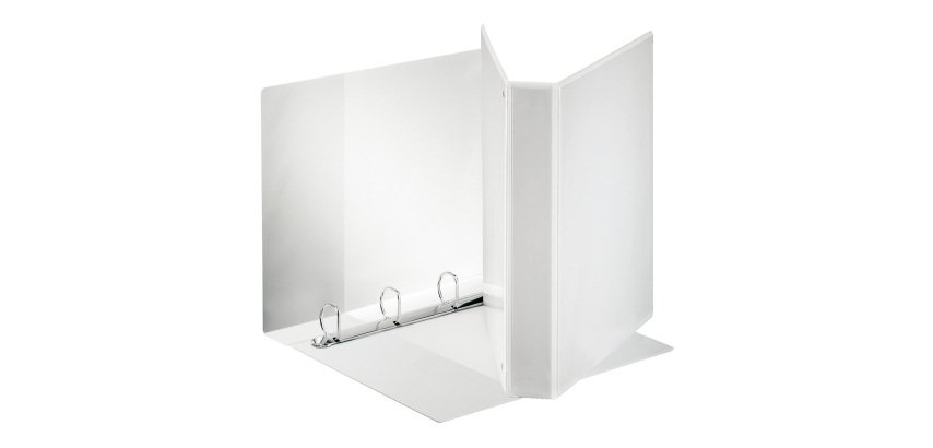 Raccoglitore ad anelli Esselte 4 anelli pp eco-compatibile A4 bianco