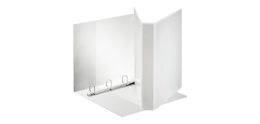 Raccoglitore ad anelli Esselte 4 anelli pp eco-compatibile A4 bianco