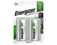 Energizer D Rechargeable Batteries Power Plus HR20 2500mAh NiMH 1.2V Pack of 2