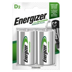 Batterie Energizer Power plus D 2 unità