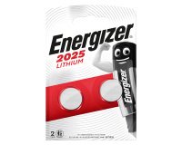 Energizer Button Cell Batteries CR2025 3V Lithium Pack of 2