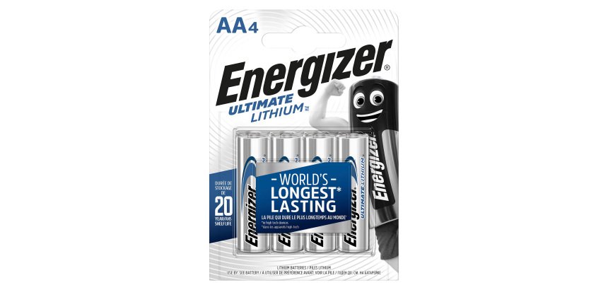 Energizer AA Batteries CR6 Ultimate 1.5V Lithium Pack of 4