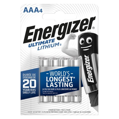 Pile al litio Energizer Ultimate Lithium AAA 4 unità Ministilo