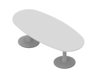 Tavolo riunioni Ovale Miami l 240 x p 110 x h 73.5 cm
