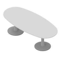 Tavolo riunioni Ovale Miami l 240 x p 110 x h 73.5 cm