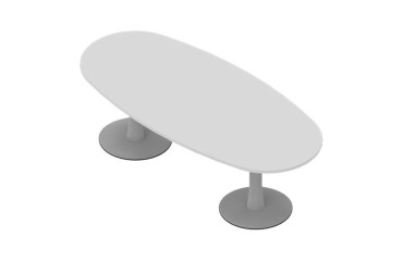 Tavolo riunioni Ovale Miami l 240 x p 110 x h 73.5 cm