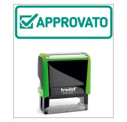 Timbro Trodat Printy 4912 "Approvato" verde