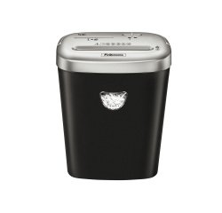 Distruggidocumenti Fellowes 53C, taglio a frammento, 10 fogli, grigio/nero