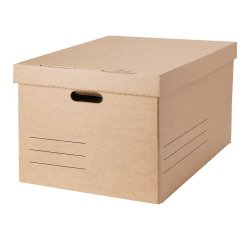 Contenitore per scatole archivio avana cartone 10 unità