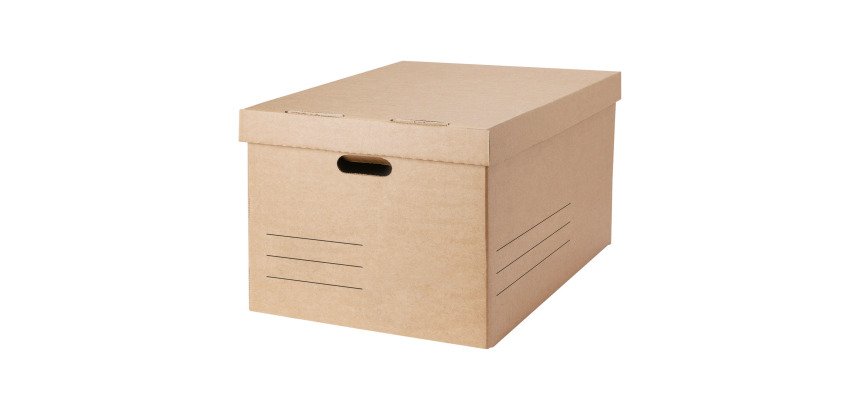 Contenitore per scatole archivio avana cartone 10 unità