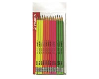 En_cf12 matite hb gomma stabilo swano fluo