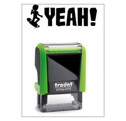 Timbro Trodat Printy 4910 "Yeah" verde