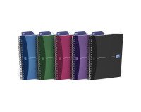 Oxford Office Urban Mix A5 Wirebound Assorted Poly Cover Notebook Squared 90 Sheets