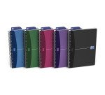 Oxford Office Urban Mix A5 Wirebound Assorted Poly Cover Notebook Squared 90 Sheets