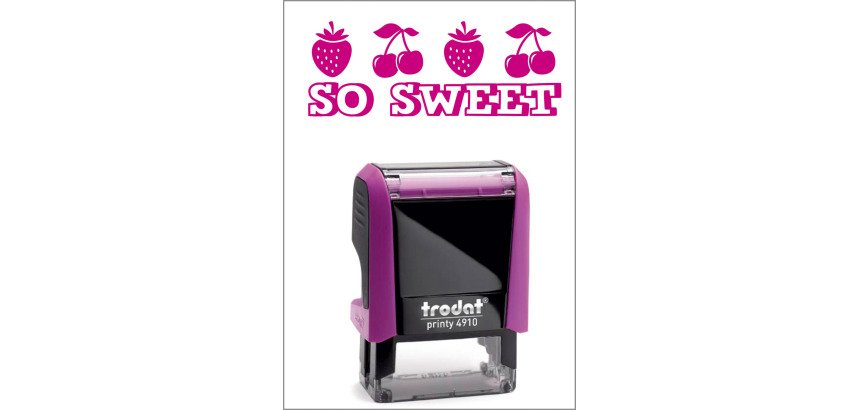 Timbro Trodat Printy 4910 "So Sweet" viola