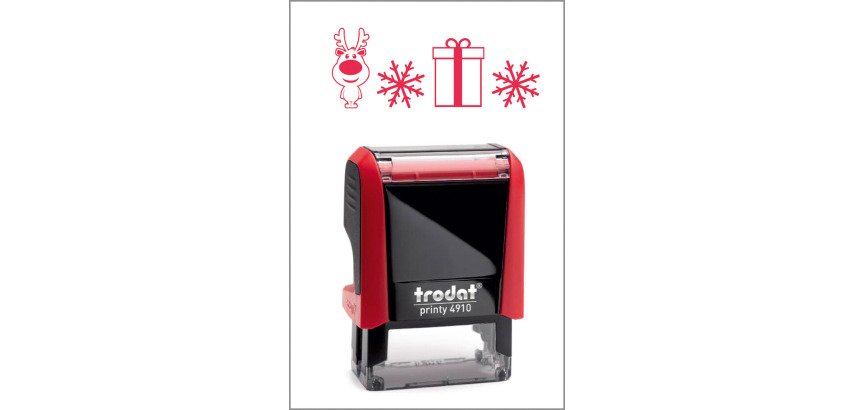 Timbro Trodat Printy 4910 "Renna" rosso