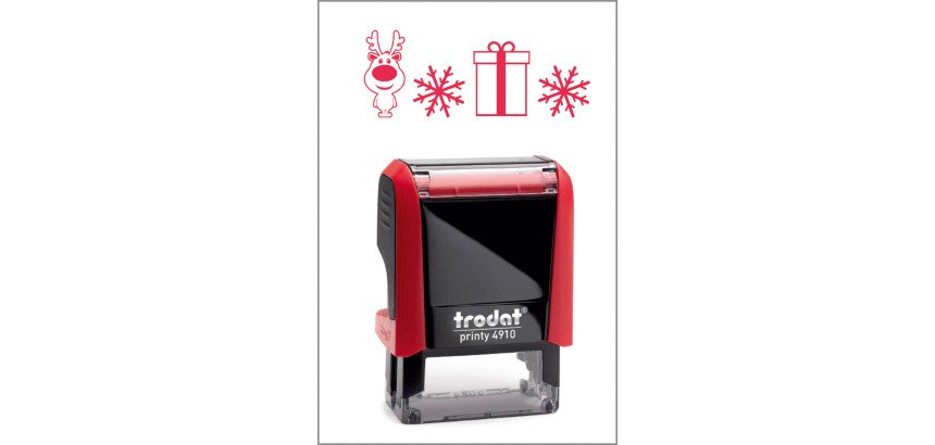 Timbro Trodat Printy 4910 "Renna" rosso
