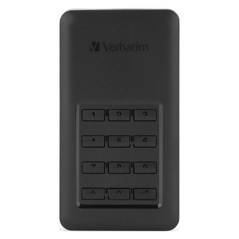 Verbatim 256 GB Portable Secure SSD Store'n'Go Secure USB 3.1 Black, Silver