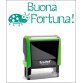 Timbro Trodat Printy 4912 "Buona fortuna" verde