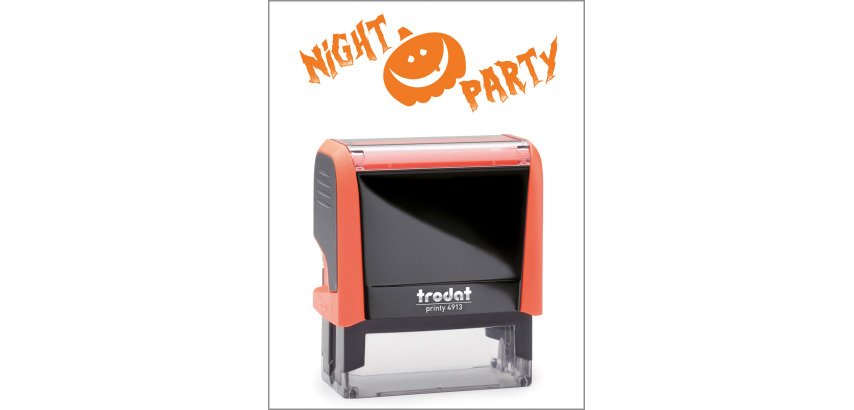 Timbro Trodat Printy 4912 "Night party" arancione