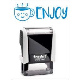 Timbro Trodat Printy 4910 "Enjoy" bianco