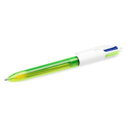 Penna a sfera BIC 4 Colours Fluo tratto assortiti