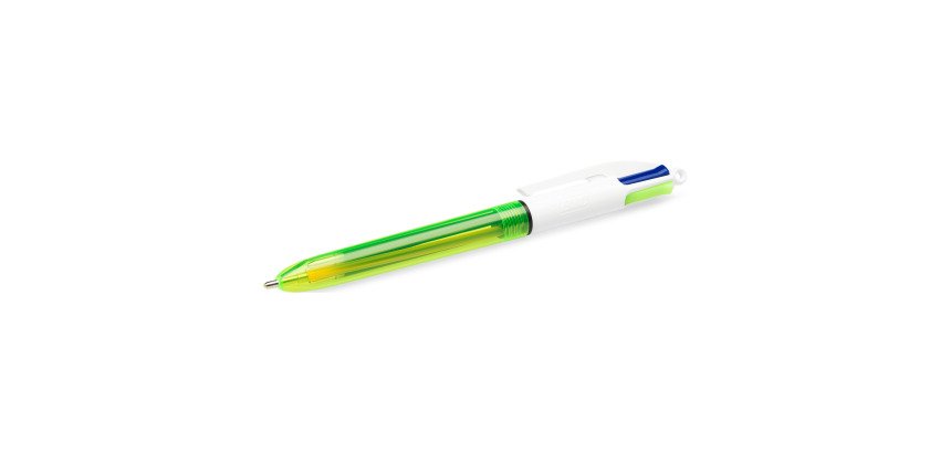 BIC Ballpoint Pen 4 Colours Fluo Assorted