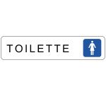 Targhetta segnaletica Markin "toilette donne" Alluminio 4,5 x 20 cm