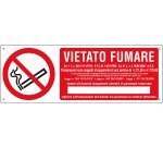 Cartello Markin vietato fumare Alluminio 35 x 12,5 cm