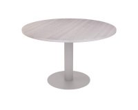 Tavolo riunione circolare diametro 120 cm con base centrale in metallo