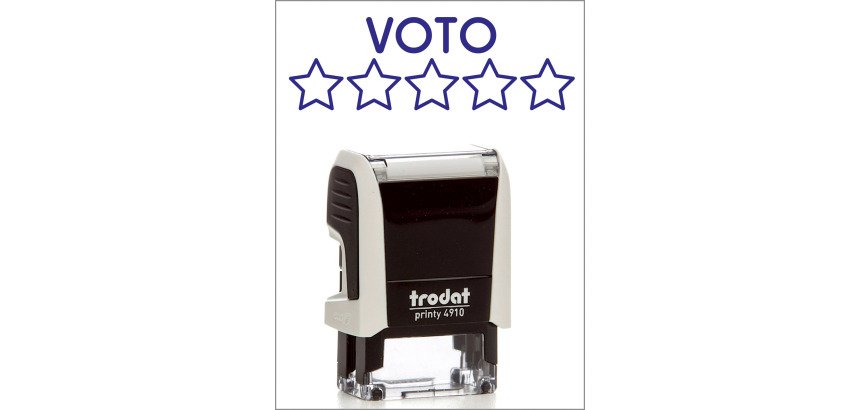 Timbro Trodat Printy 4910 "Voto" bianco