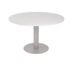 Tavolo riunione circolare diametro 120 cm con base centrale in metallo