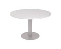 Tavolo riunione circolare diametro 120 cm con base centrale in metallo