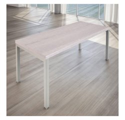 Scrivania Siena con gambe a ponte in metallo p 80 x h 74 cm