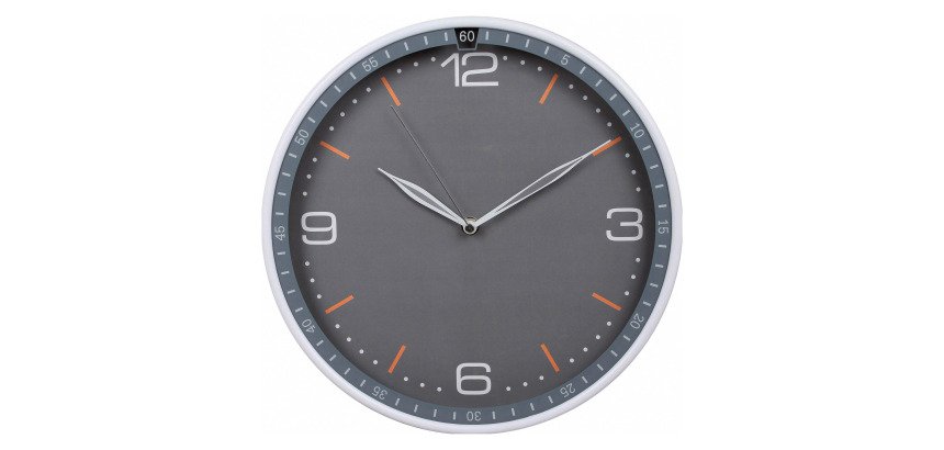 Methodo orologio da parete Modern 30,3 x 30,3 x 30,3 cm grigio