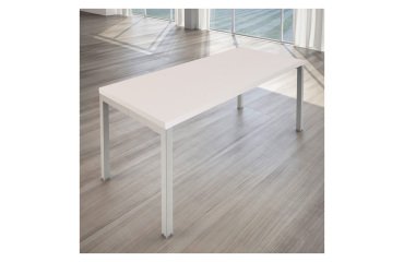 Siena desk with metal bridge legs, d 80 x h 74 cm