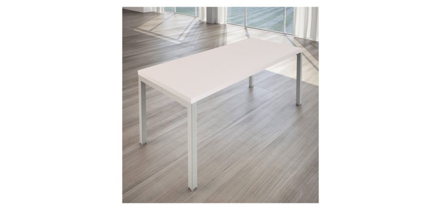 Scrivania Siena con gambe a ponte in metallo p 80 x h 74 cm