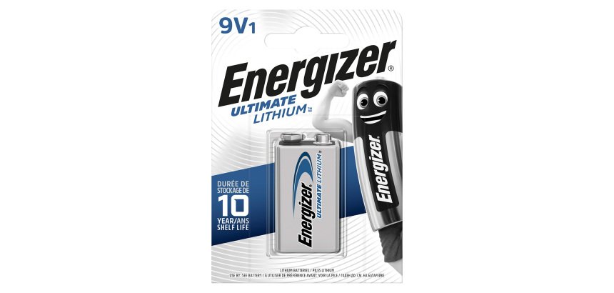 Energizer 9V Batteries 6CR61 Ultimate Lithium